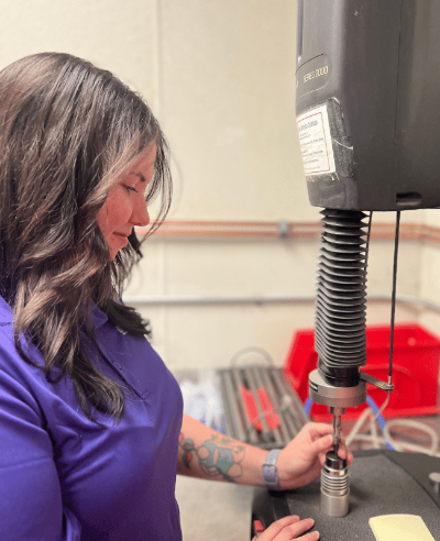 Lexi Springer in Lab